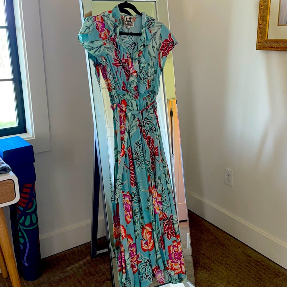Summer dress with frill